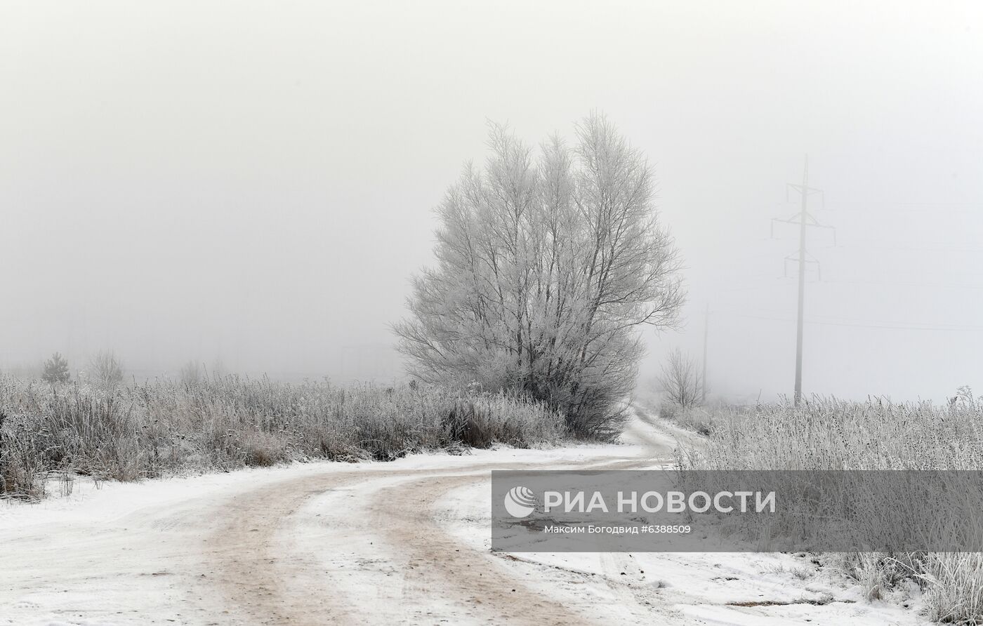 Снег в пригороде Казани