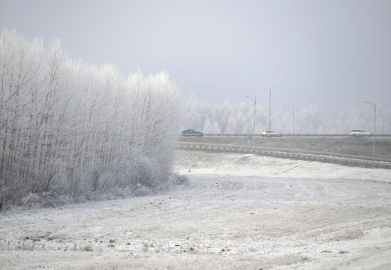 Снег в пригороде Казани