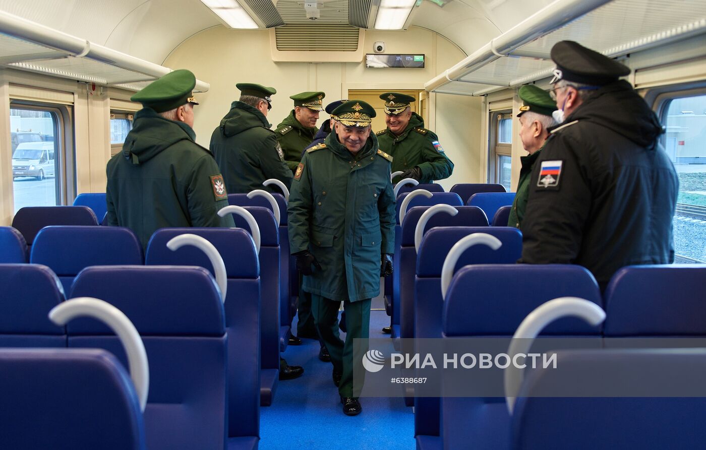 Министр обороны РФ С. Шойгу прибыл с рабочей поездкой на космодром Плесецк