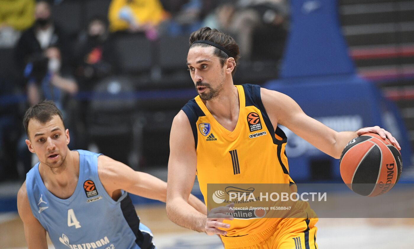 Баскетбол. Евролига. Матч "Зенит" - "Химки"