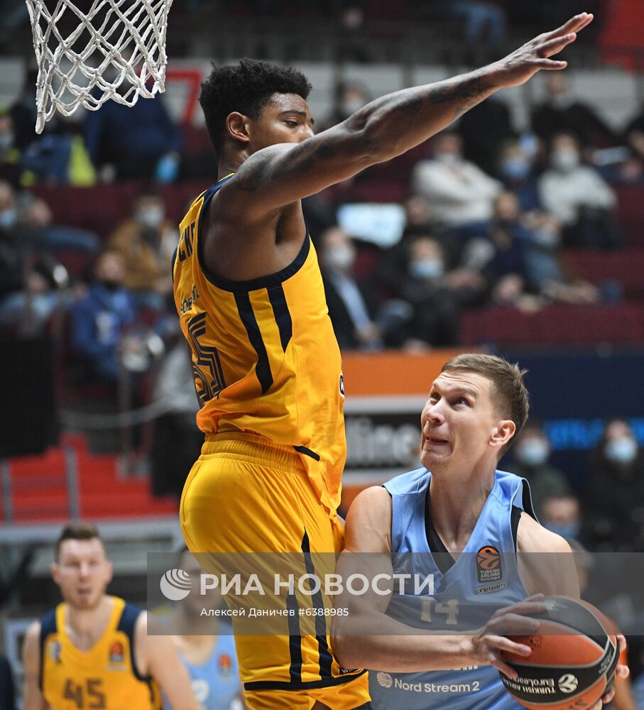 Баскетбол. Евролига. Матч "Зенит" - "Химки"