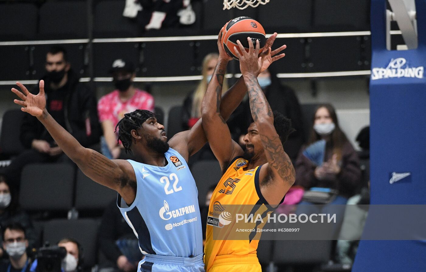 Баскетбол. Евролига. Матч "Зенит" - "Химки"