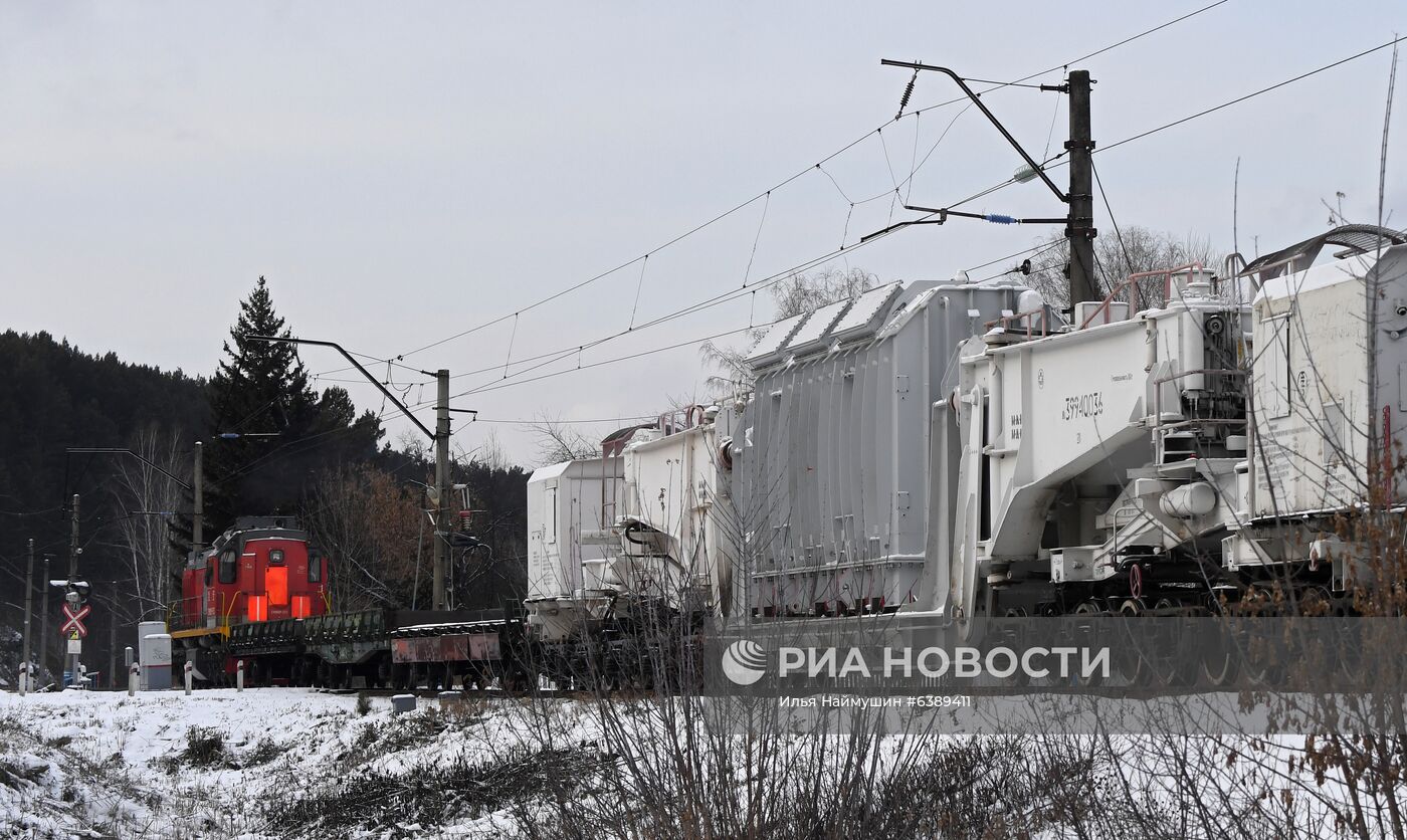 Доставка трансформаторов для Красноярской ГЭС из Екатеринбурга в Дивногорск