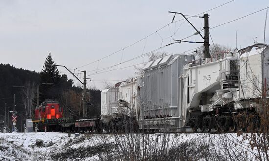 Доставка трансформаторов для Красноярской ГЭС из Екатеринбурга в Дивногорск