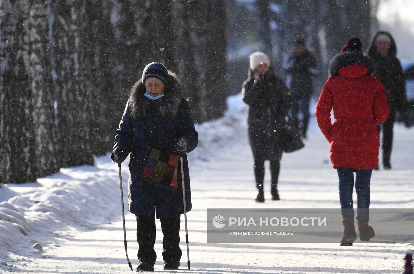 Снег в Новосибирске