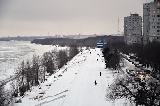 Морозы в Омске