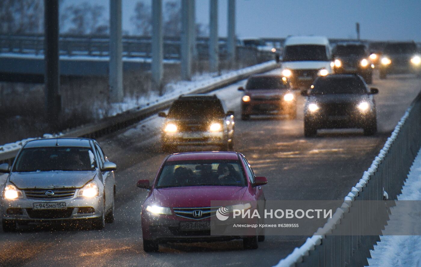 Снег в Новосибирске