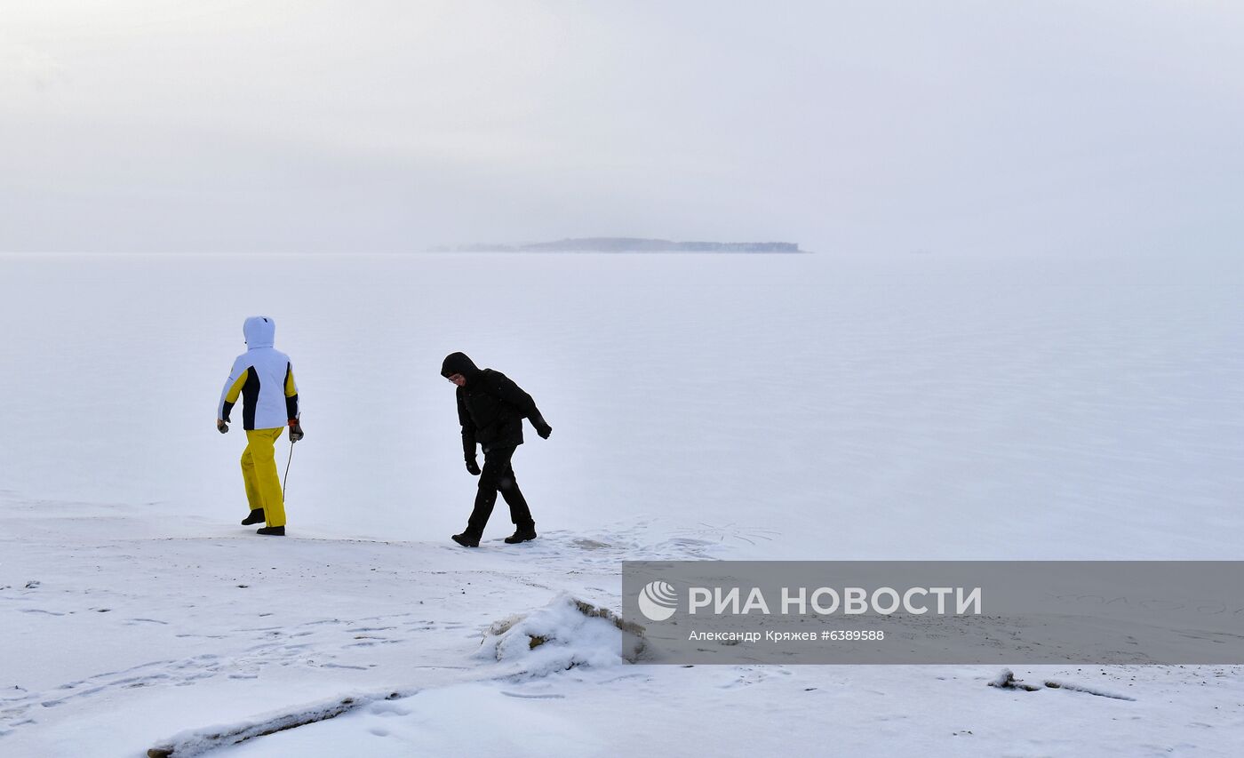 Снег в Новосибирске