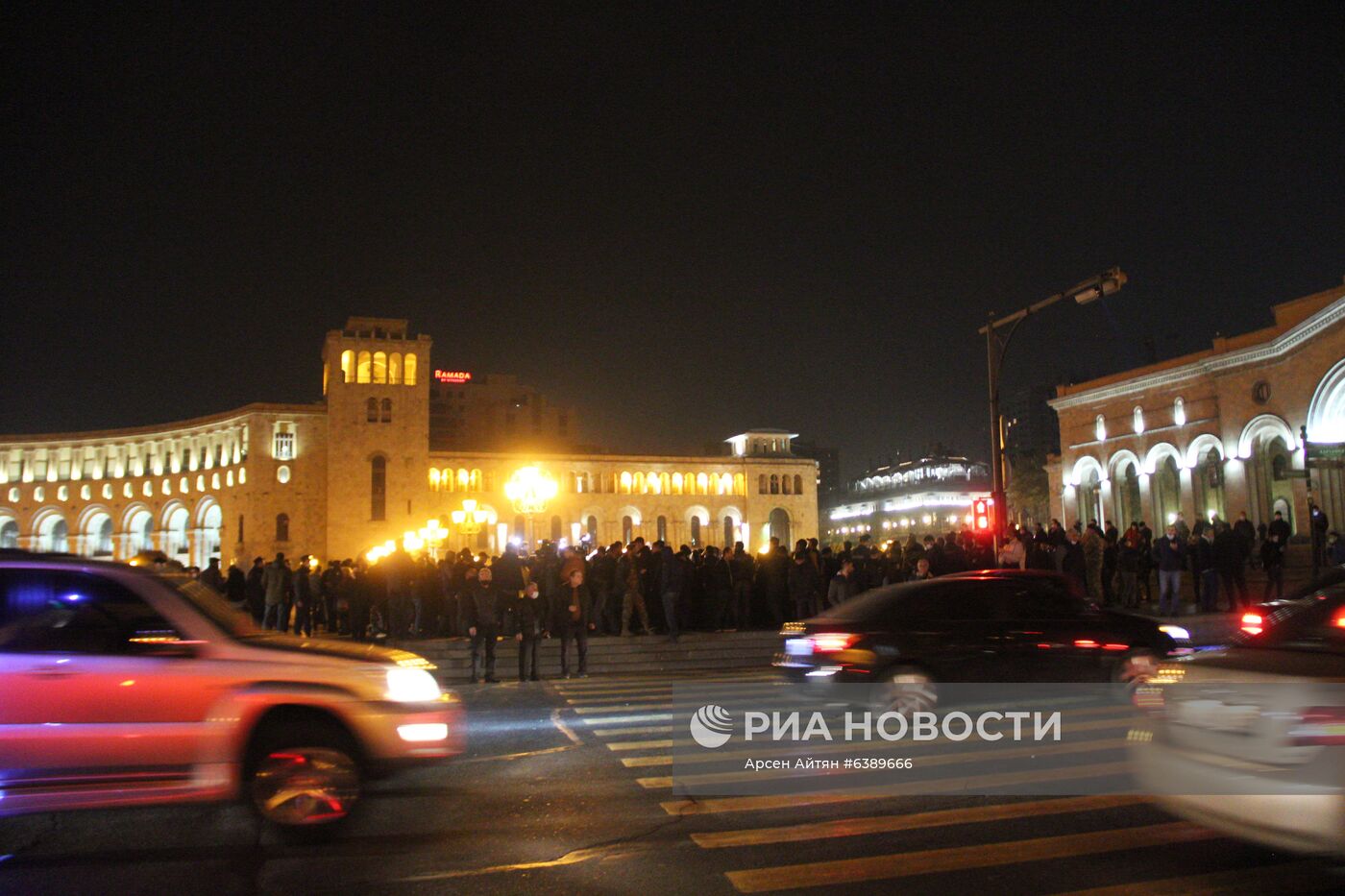 Митинг сторонников Н. Пашиняна в Ереване
