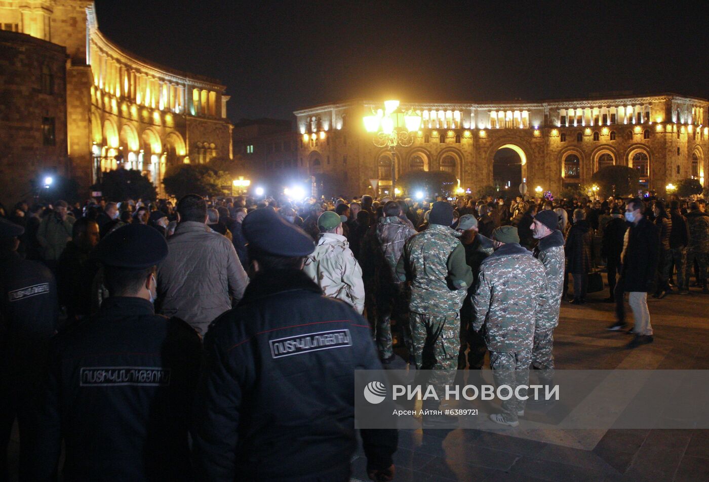 Митинг сторонников Н. Пашиняна в Ереване