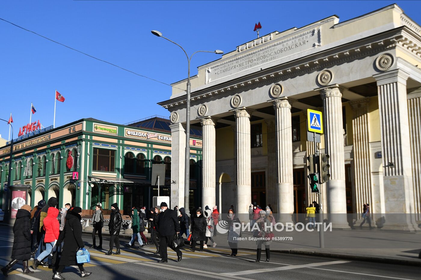 Вестибюль станции "Новослободская" Кольцевой линии метро закроют на год