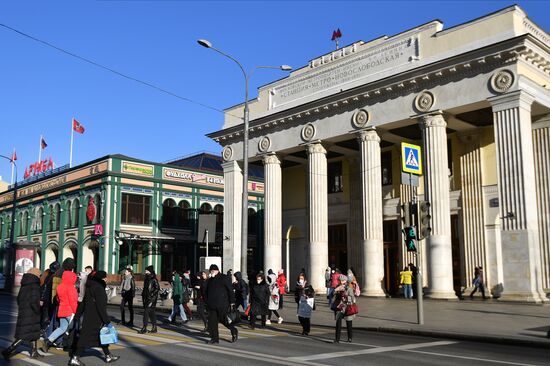 Вестибюль станции "Новослободская" Кольцевой линии метро закроют на год