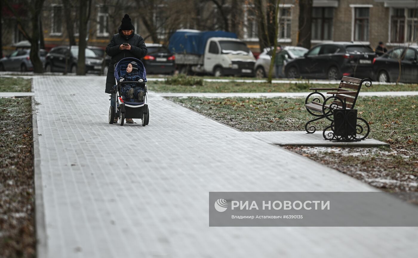 Последствия ледяного дождя в Москве