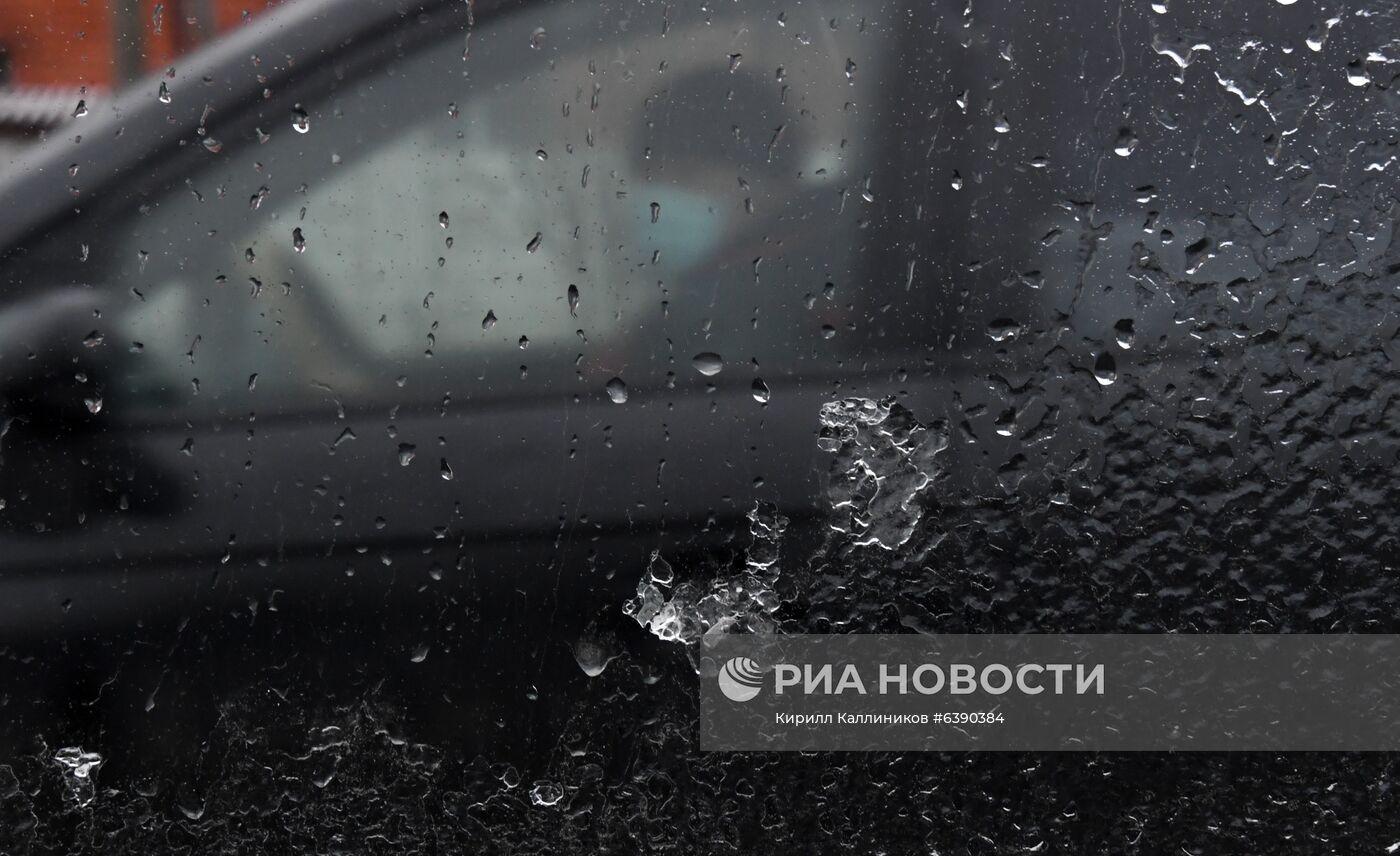 Последствия ледяного дождя в Москве