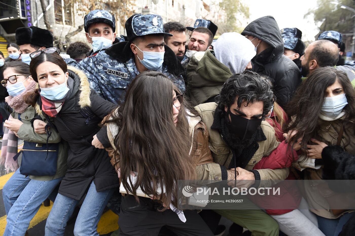 Акция протеста оппозиции в Ереване