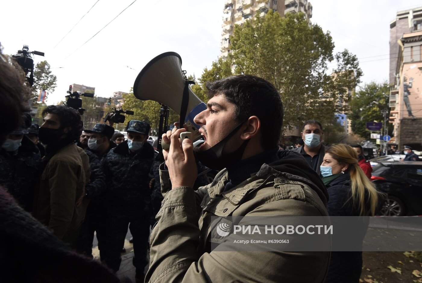 Акция протеста оппозиции в Ереване