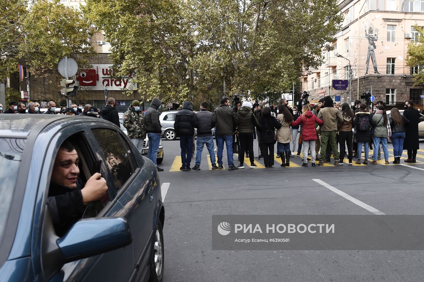 Акция протеста оппозиции в Ереване