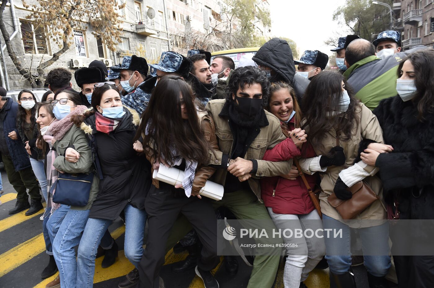 Акция протеста оппозиции в Ереване