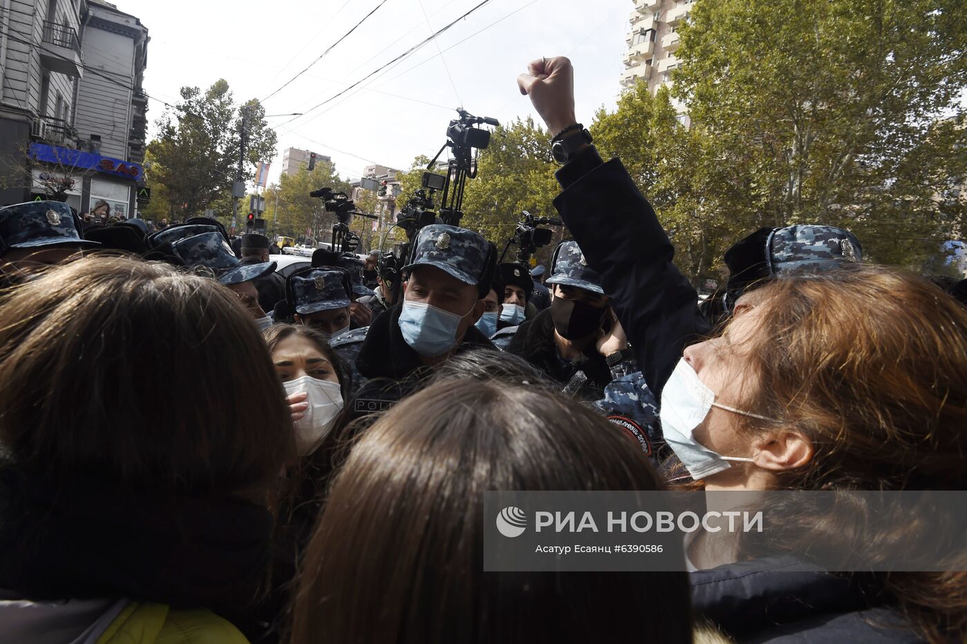 Акция протеста оппозиции в Ереване