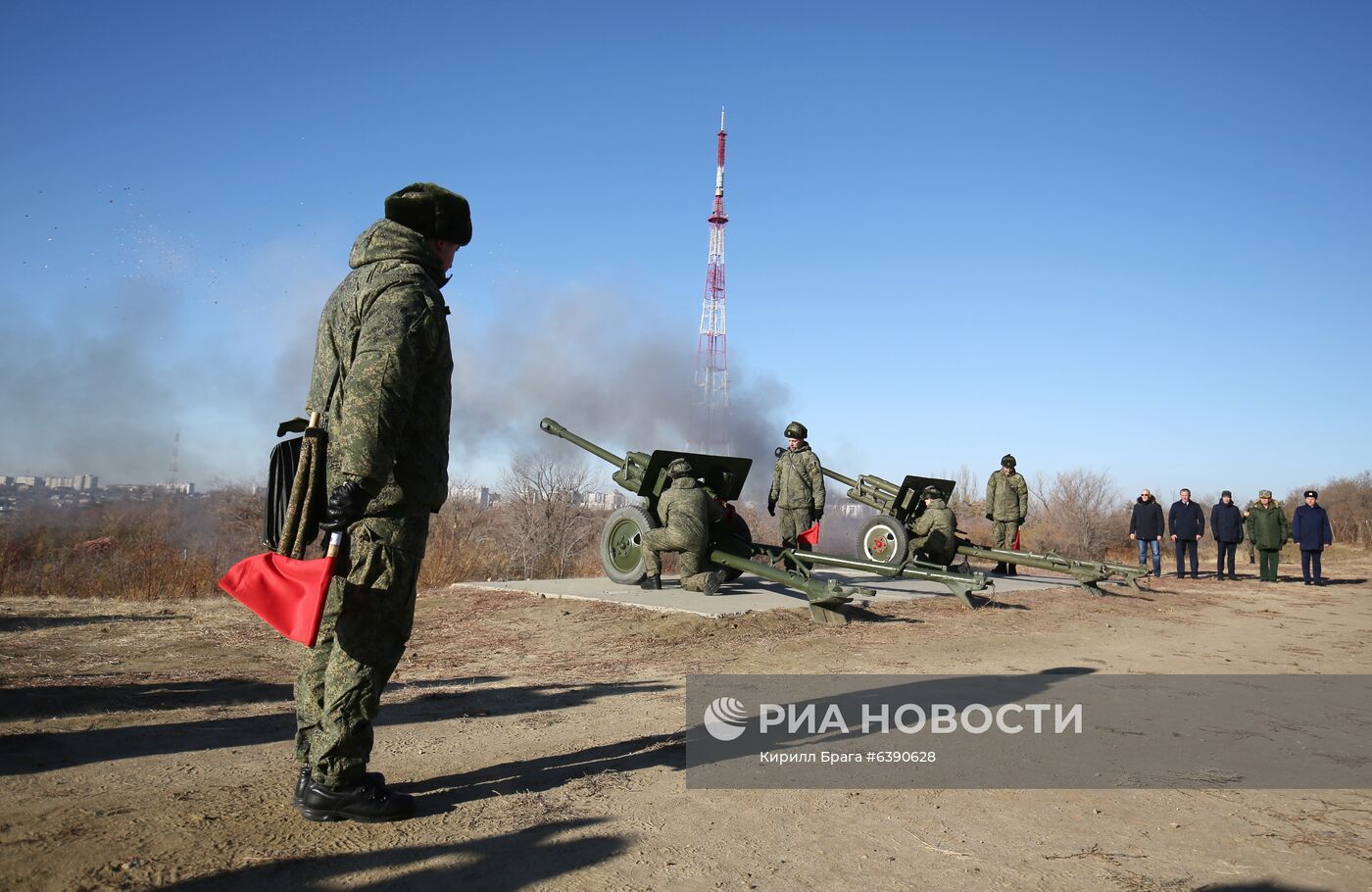 "Выстрел памяти" на Мамаевом кургане в Волгограде