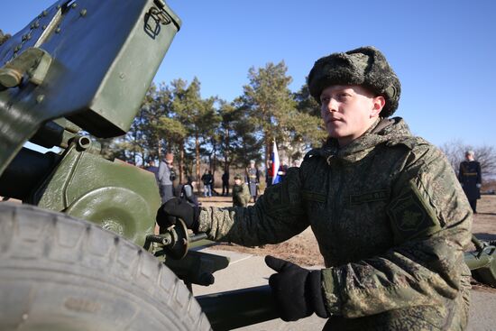 "Выстрел памяти" на Мамаевом кургане в Волгограде