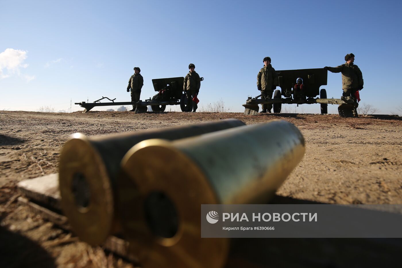 "Выстрел памяти" на Мамаевом кургане в Волгограде