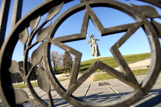 "Выстрел памяти" на Мамаевом кургане в Волгограде