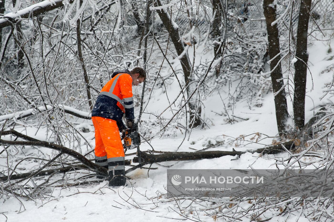 Последствия снежного циклона в Приморье 