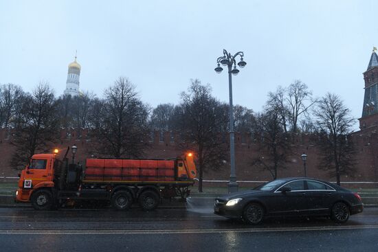 Снегоуборочные работы в Москве