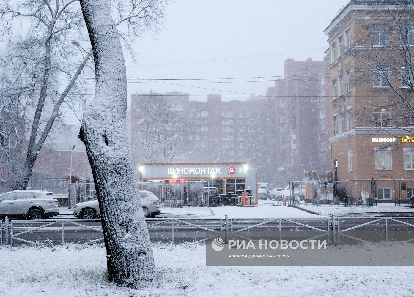 Метель в Санкт-Петербурге