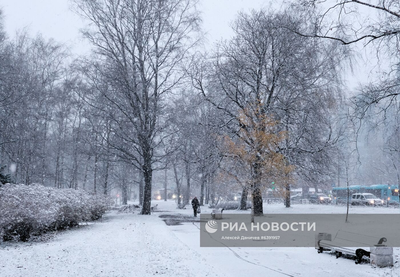 Метель в Санкт-Петербурге