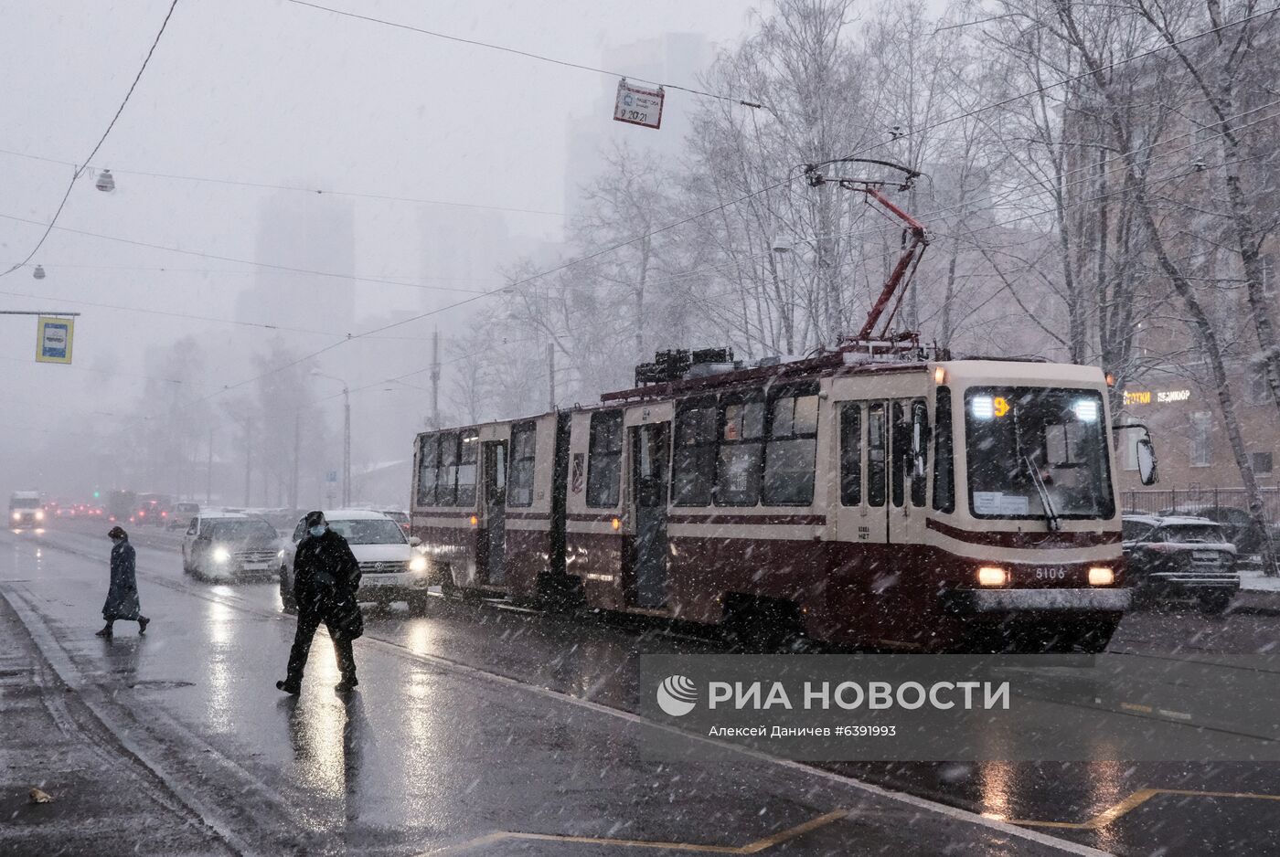 Метель в Санкт-Петербурге