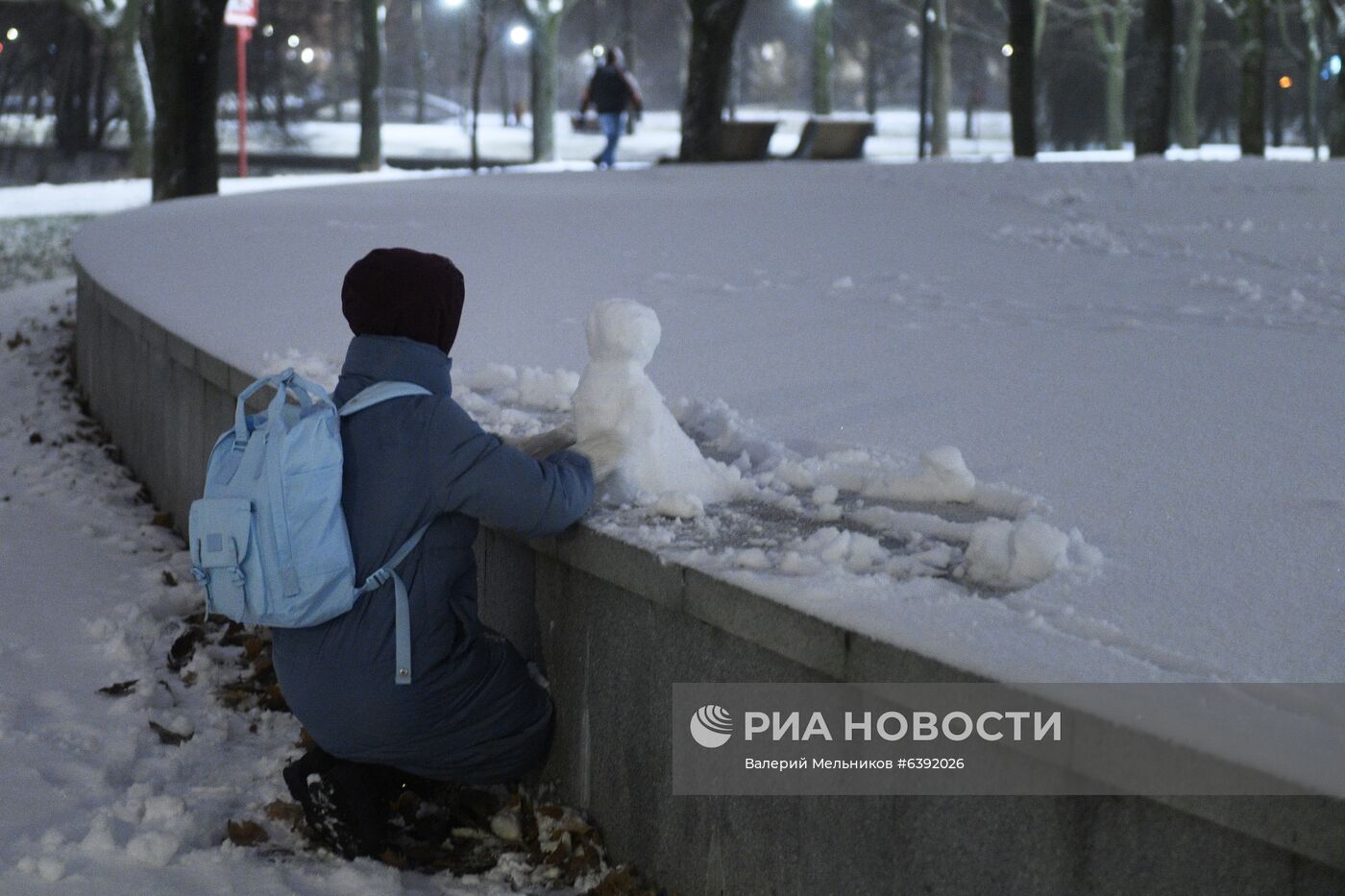 Снег в Москве