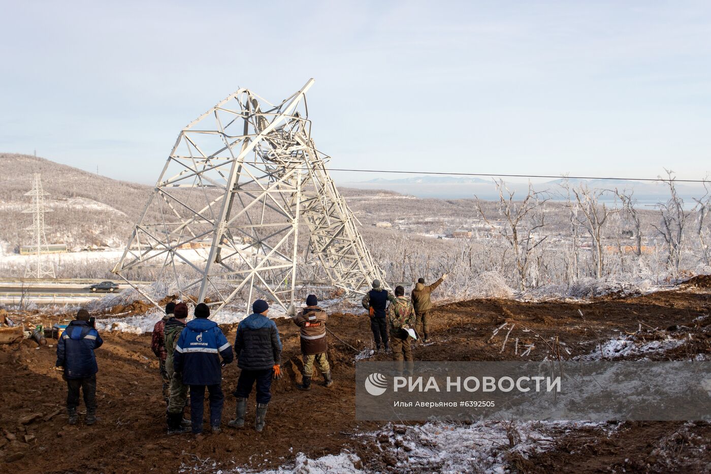 Последствия снежного циклона в Приморье