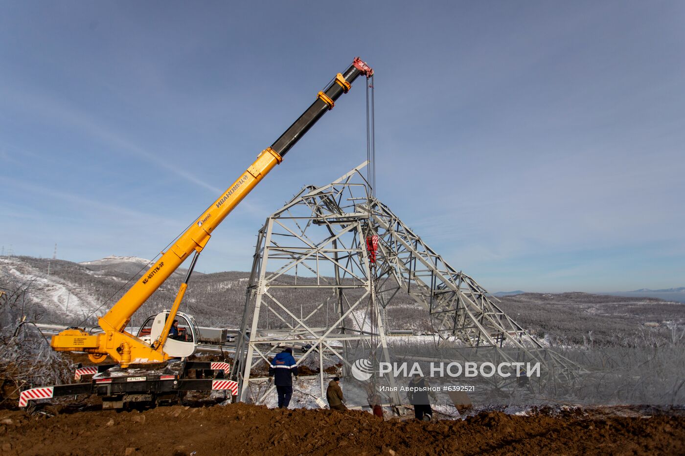 Последствия снежного циклона в Приморье