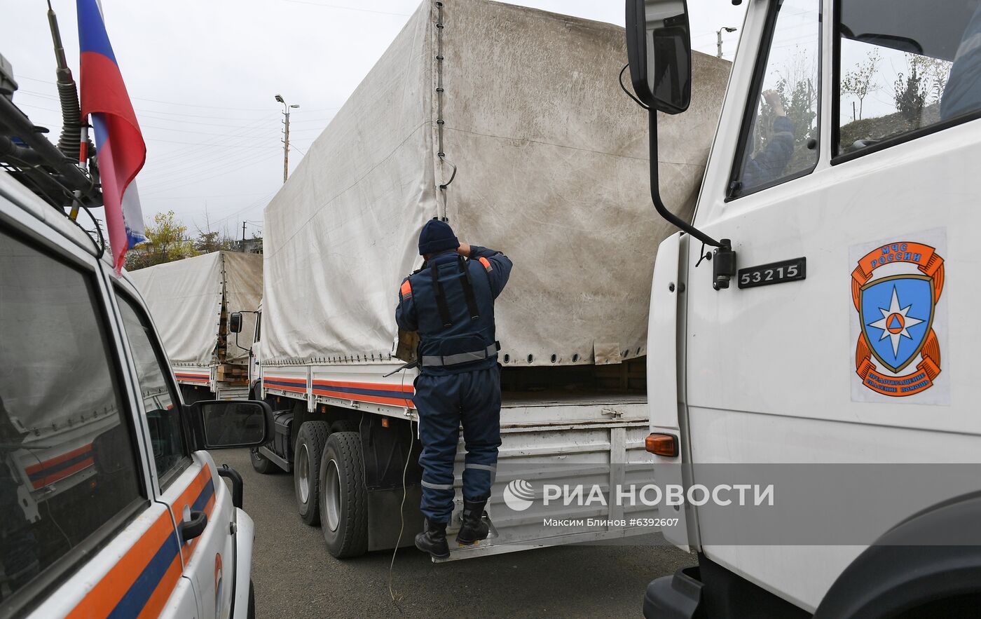 Доставка гуманитарной помощи в Степанакерт