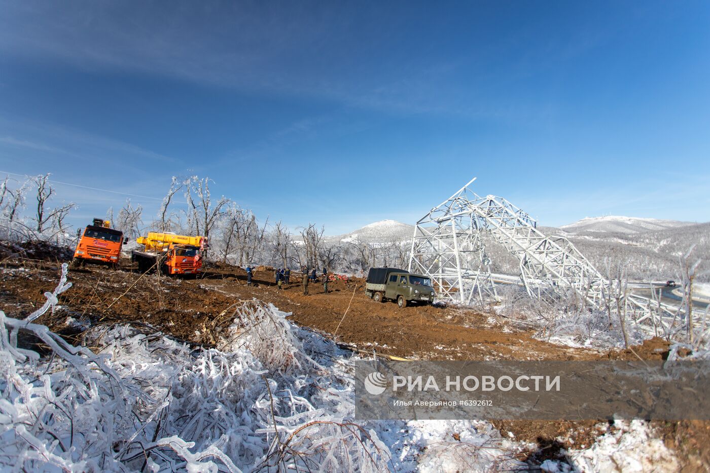 Последствия снежного циклона в Приморье