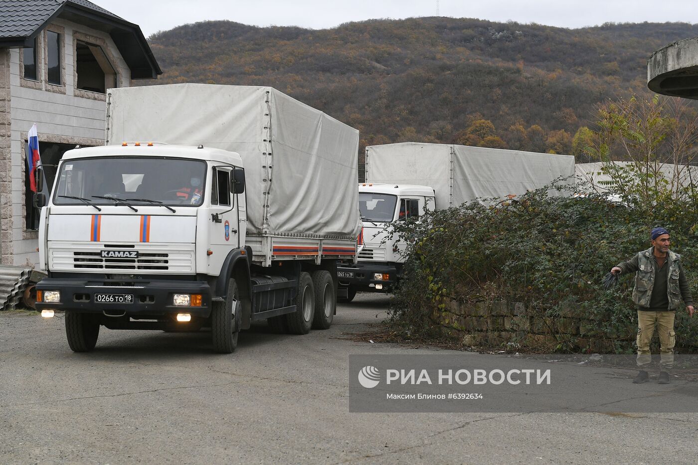 Доставка гуманитарной помощи в Степанакерт