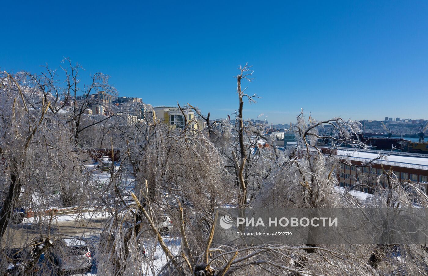 Последствия снежного циклона в Приморье