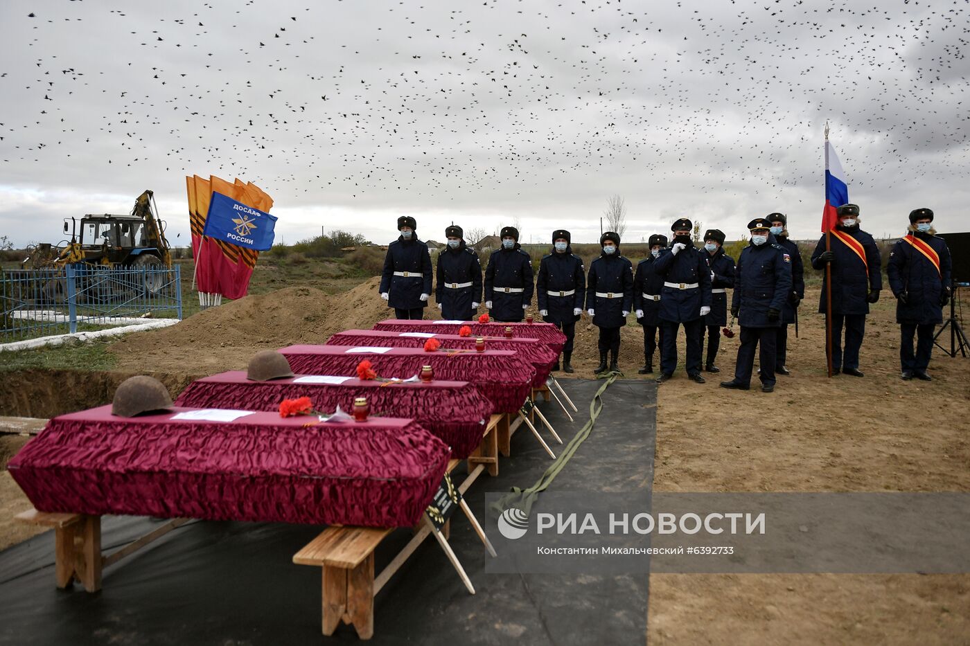 Перезахоронение останков солдат Великой Отечественной войны в Симферополе