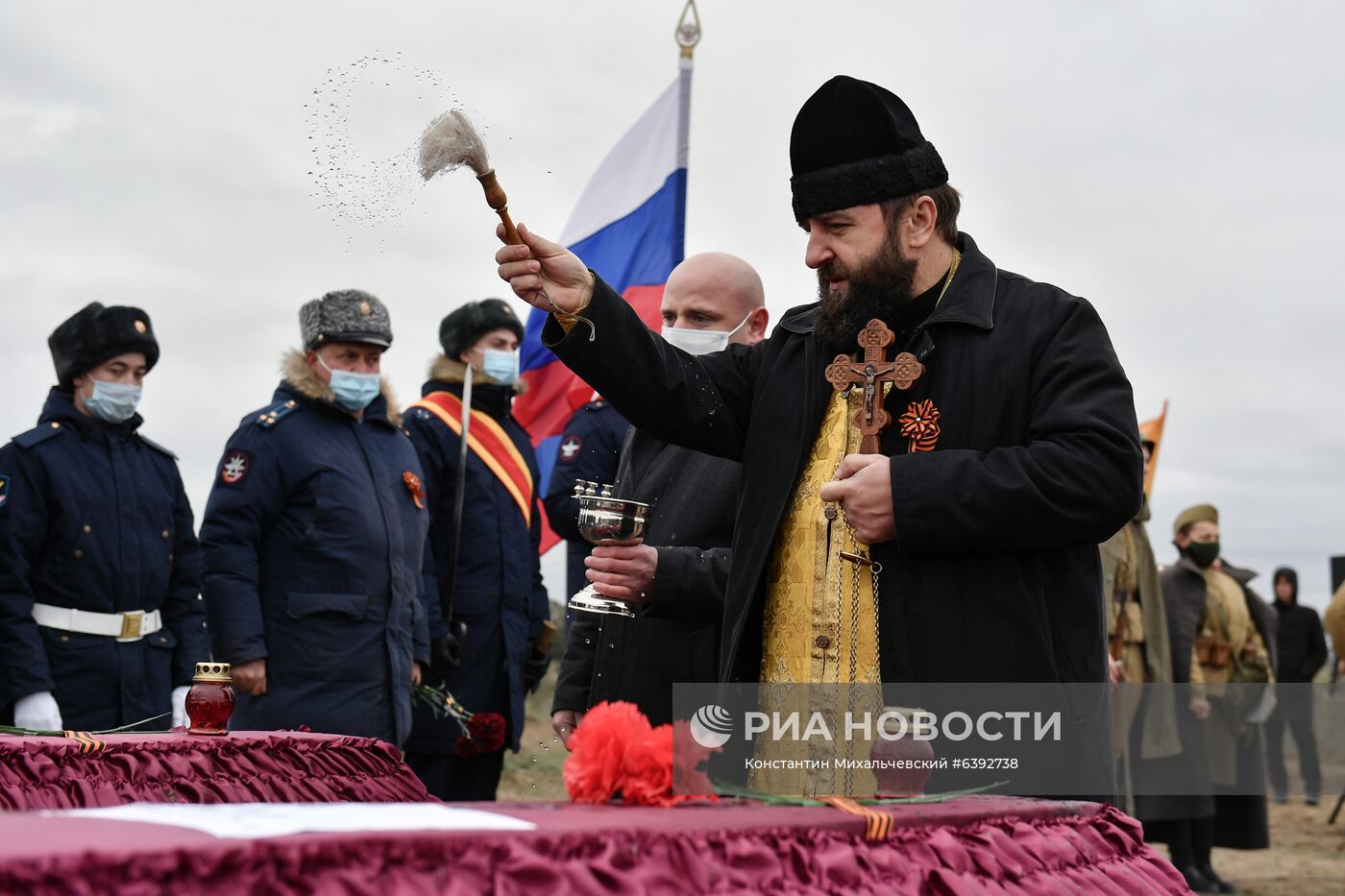 Перезахоронение останков солдат Великой Отечественной войны в Симферополе