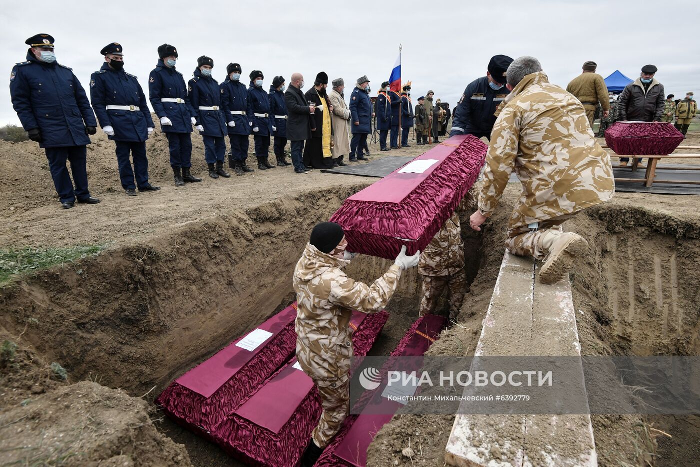 Перезахоронение останков солдат Великой Отечественной войны в Симферополе