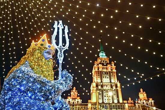Новогоднее оформление Москвы 
