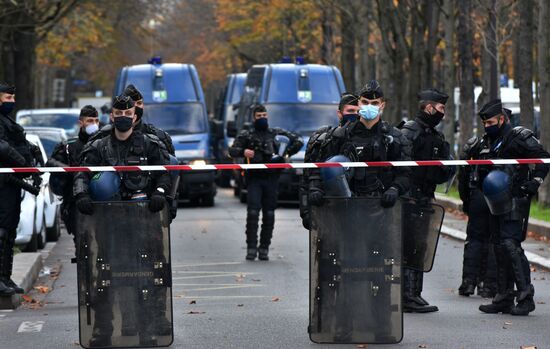Акция протеста в Париже
