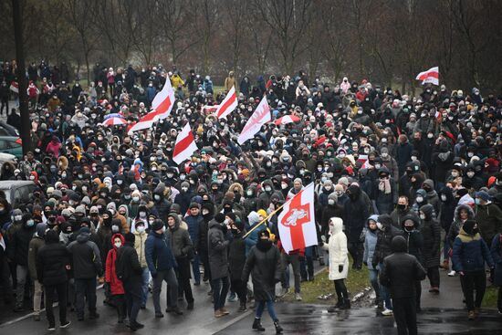 Акция протеста в Минске