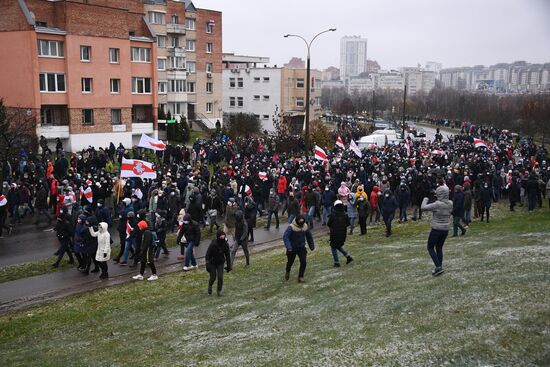 Акция протеста в Минске