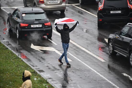 Акция протеста в Минске