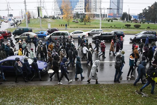 Акция протеста в Минске