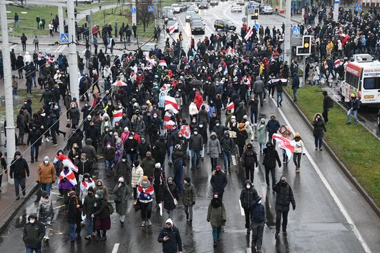 Акция протеста в Минске