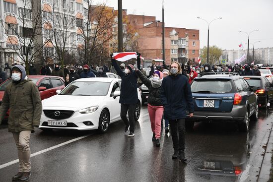 Акция протеста в Минске